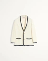 Valentino Men's Cotton And Wool Jacket In Butter/indigo
