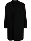 Valentino Single-breasted Wool-blend Coat In Black