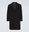 Valentino Garavani Wool Blend Coat In Black