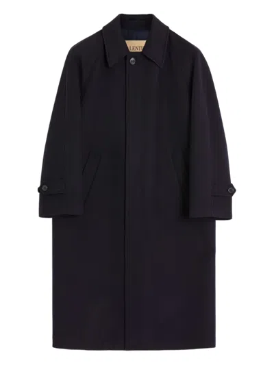 VALENTINO SINGLE-BREASTED WOOL-CASHMERE COAT