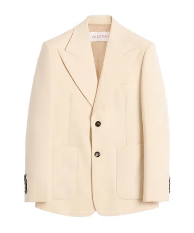VALENTINO SINGLE-BREASTED GABARDINE BLAZER