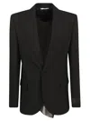 Valentino Single-buttoned Blazer In Black