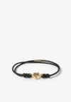 Valentino Rockstud Leather Bracelet In Black