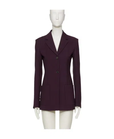 Valentino Single-breasted Blazer In Purple