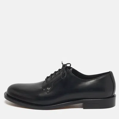 Pre-owned Valentino Garavani Size 39 Black Leather Derby
