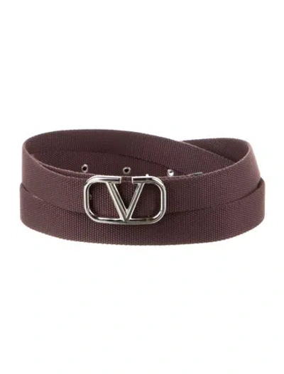 Pre-owned Valentino Garavani Skinny Belt In Brown