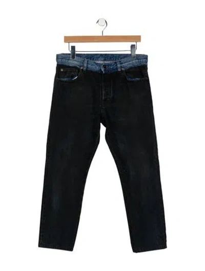 Pre-owned Valentino Skinny Jeans In Black