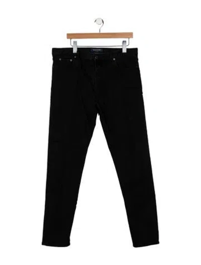 Pre-owned Valentino Skinny Jeans In Black