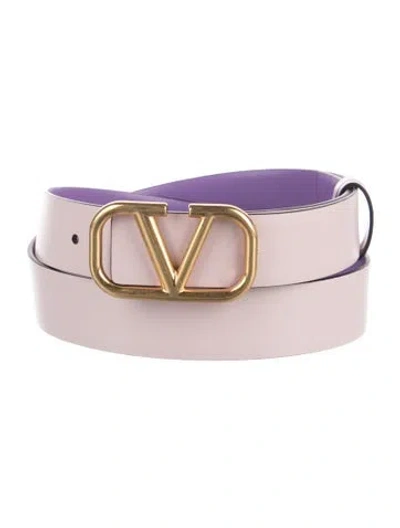 Pre-owned Valentino Garavani Skinny Leather Belt In Multi