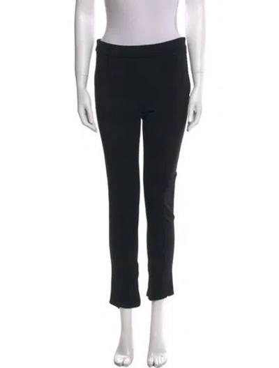 Pre-owned Valentino Skinny Leg Pants In Black