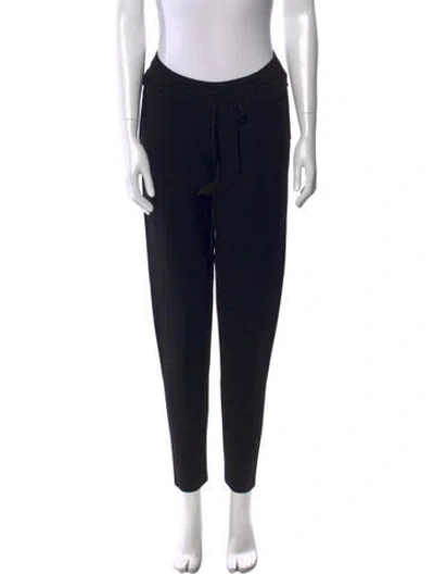 Pre-owned Valentino Skinny Leg Pants In Black