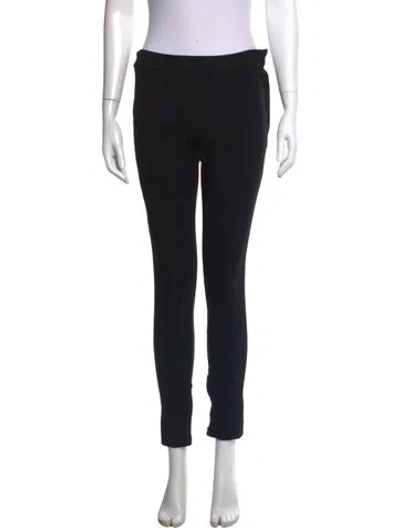 Pre-owned Valentino Skinny Leg Pants In Black