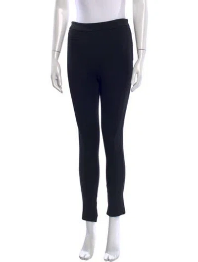 Pre-owned Valentino Skinny Leg Pants In Black