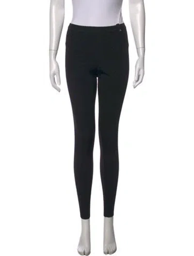 Pre-owned Valentino Skinny Leg Pants In Black