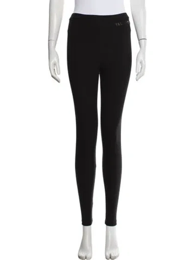 Pre-owned Valentino Skinny Leg Pants In Black