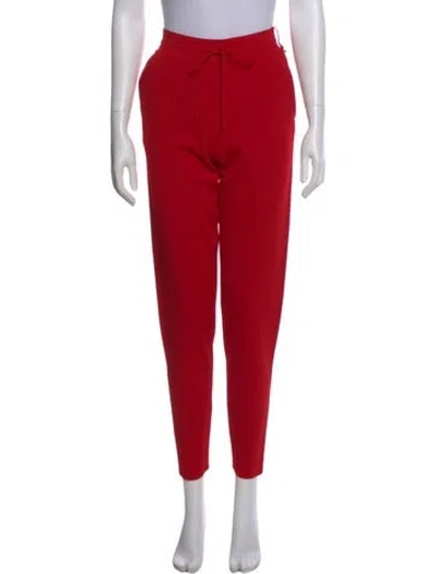 Pre-owned Valentino Skinny Leg Pants In Red