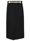 Valentino Garavani Midi Skirt In Black