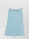 Valentino Skirt A-line Silhouette Front Pockets In Blue