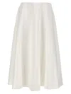 Valentino Poplin Midi Skirt