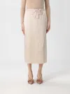 Valentino Skirt  Woman Color Champagne In White