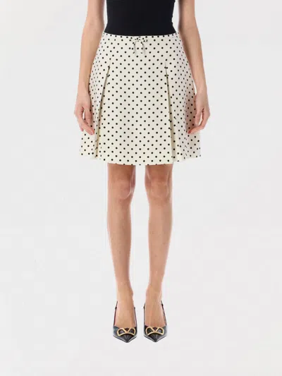 VALENTINO SKIRT VALENTINO WOMAN COLOR WHITE,G90179001