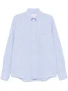 Valentino Camicia Maniche Lunghe Vlogo Signature Shirts Light Blue In Blue