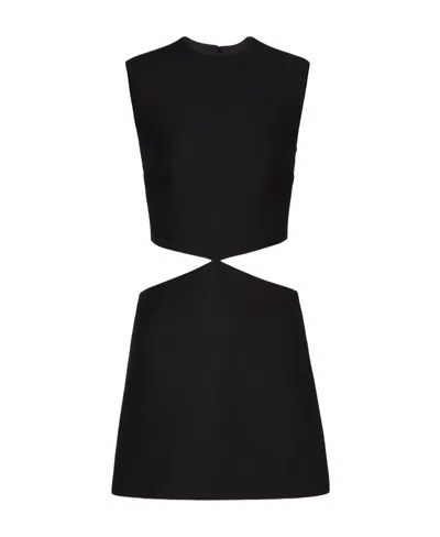Valentino Sleeveless Cut-out Minidress In Black