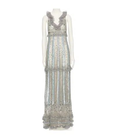 Valentino Sleeveless Dress In Gray