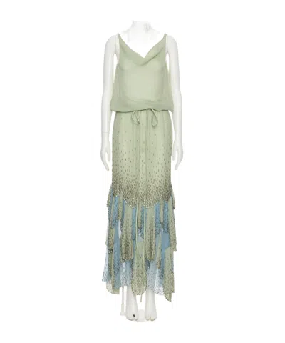 Valentino Sleeveless Dress In Silver
