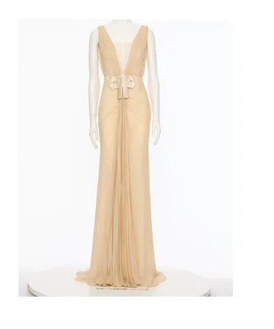 Valentino Sleeveless Dress In Neutral