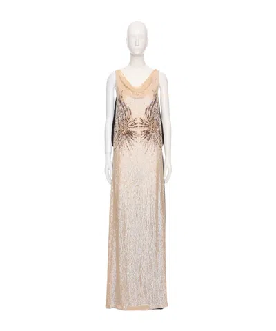 Valentino Sleeveless Dress In Neutral