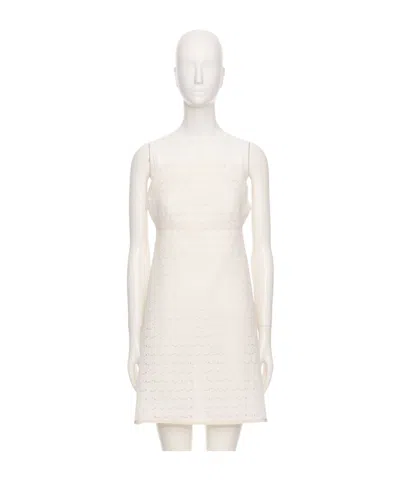 Valentino Sleeveless Dress In White