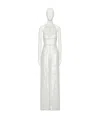 Valentino Sleeveless Jumpsuit In Menta/strass