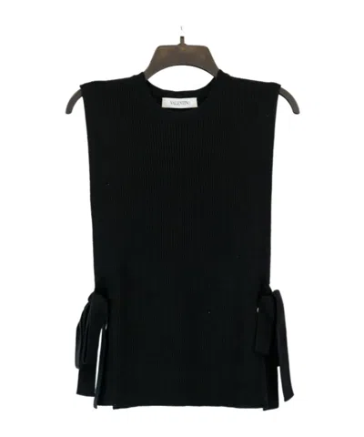 Valentino Sleeveless Knit Top In Black