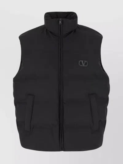 VALENTINO SLEEVELESS PADDED JACKET HIGH COLLAR