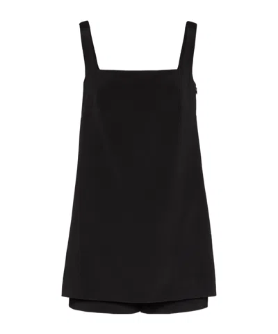Valentino Sleeveless Playsuit In Black