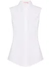 Valentino Sleeveless Shirt In White