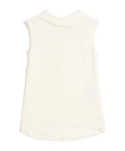 VALENTINO VALENTINO CURVED HEM SLEEVELESS BLOUSE