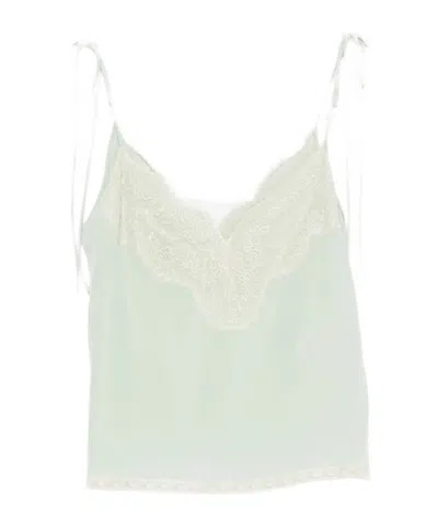 Valentino Sleeveless Strap Top In White