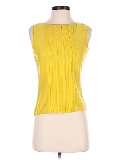 Pre-owned Valentino Sleeveless Top Yellow Halter Neckline Tops