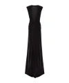 Valentino Sleeveless Velvet Dress In Black