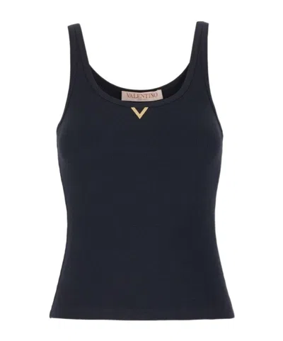 Valentino Sleeveless Vest In Black