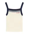 Shop Valentino Wool Top In Navy Blue