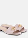 Valentino Vlogo Signature Leather Sandal