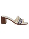 Valentino Slide County T. 60 In Mf Ivory Naturale Blu