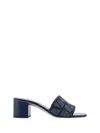 Valentino Garavani Vlogo Toile Iconographe Slide Sandal In Multicolor