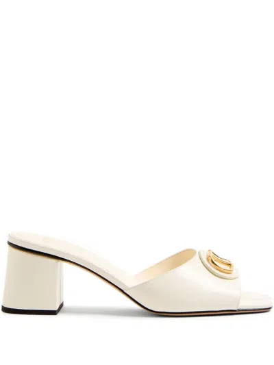 Valentino Garavani Valentino Vlogo Signature 60 Leather Sandal In Neutral