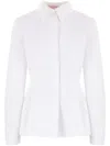 Valentino Slim-cut Long-sleeve Shirt In White