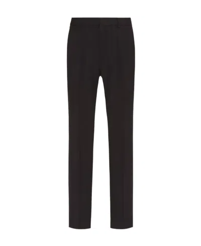 Valentino Slim-cut Trailored Trousers In Black