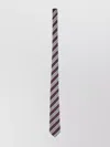 Valentino Slim Striped Pointed Tip Tie In Multi